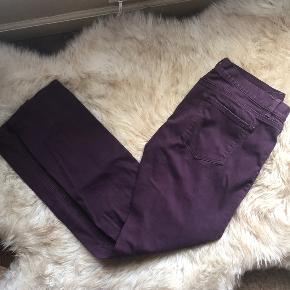 Loft plum colored jeans